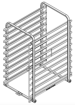 Рама с направляющими 10-1-1, 10 уровней RATIONAL 60.11.600